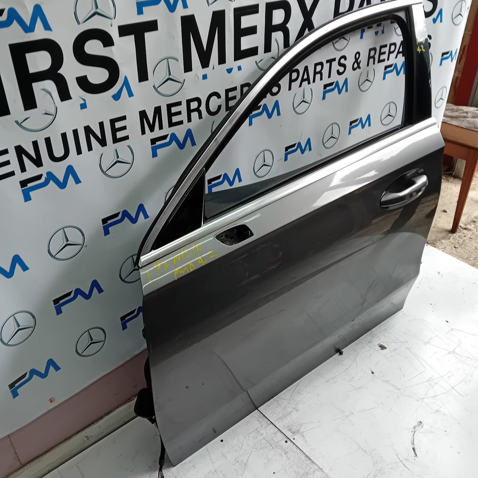 MERCEDES BENZ A-CLASS W177 PASSENGER SIDE FRONT DOOR N/S/F COMPLETE GREY FMD42