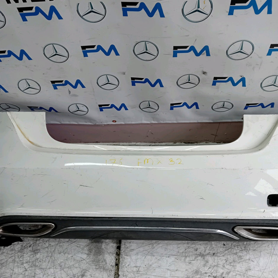 MERCEDES BENZ A-CLASS W176 REAR BUMPER 2012-18 A1768853000 WHITE FMX32