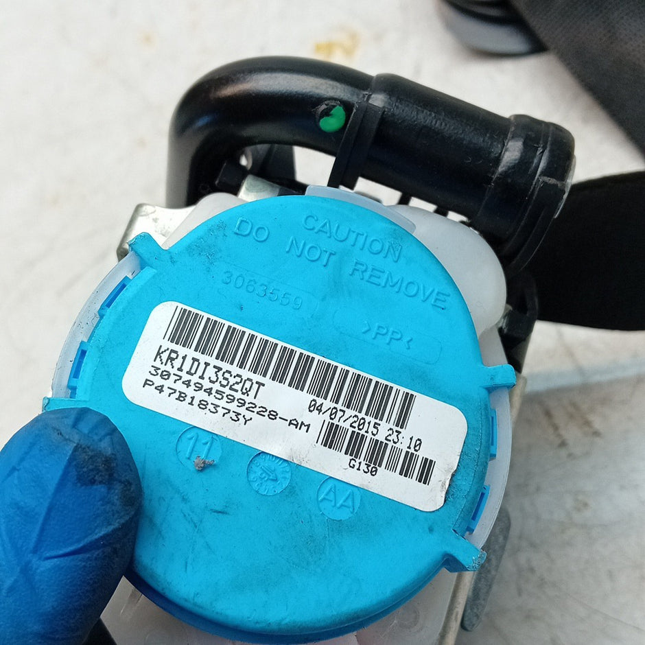 MERCEDES BENZ A-CLASS W176 SEAT BELT REAR DRIVER A1768602285 BLACK 2016 FM001235