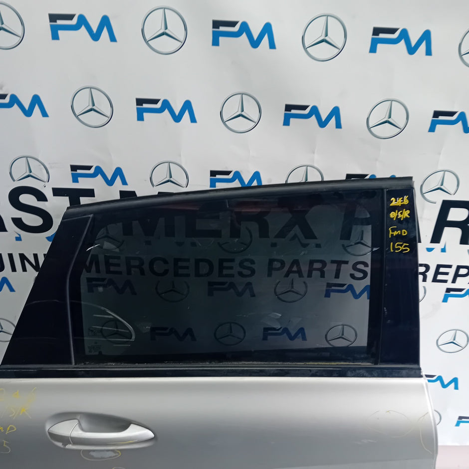 MERCEDES BENZ B-CLASS W246 DRIVER REAR DOOR O/S/R SILVER 2012-19 COMPLETE FMD155