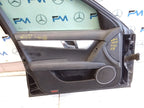MERCEDES BENZ C-CLASS W204 PASSENGER SIDE FRONT DOOR N/S/F COMPLETE BLACK FMD68