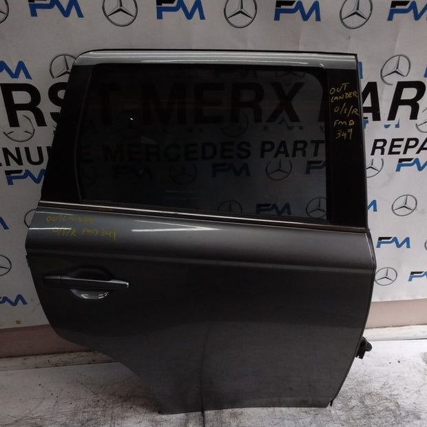 MITSUBISHI OUTLANDER MK3 DRIVER REAR DOOR OSR GREY 2013 COMPLETE FMD349