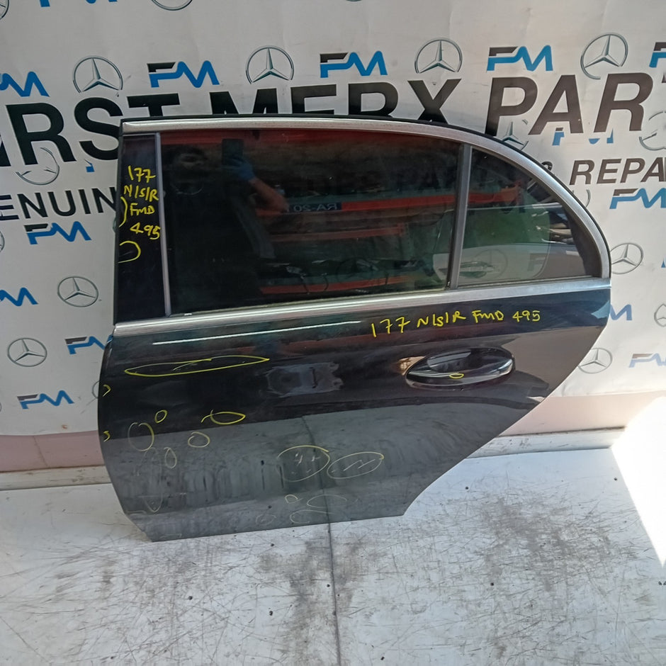 MEECEDES A-CLASS W177 PASSENGER REAR DOOR NSR 2019 BLACK FMD495