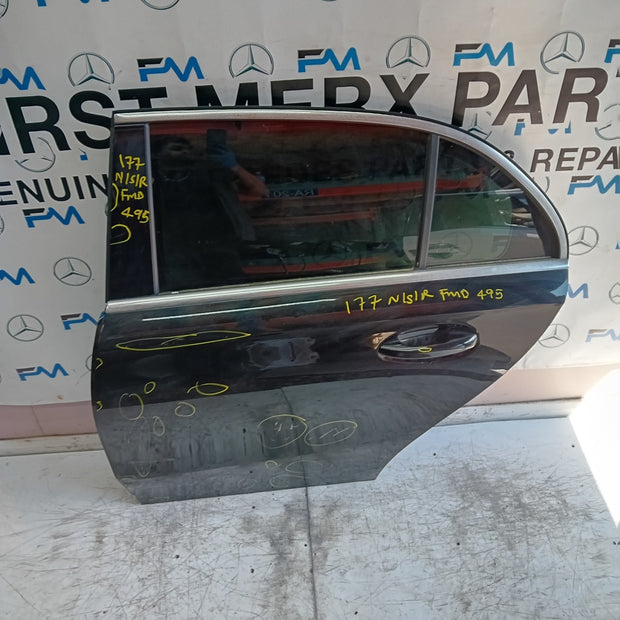 MEECEDES A-CLASS W177 PASSENGER REAR DOOR NSR 2019 BLACK FMD495