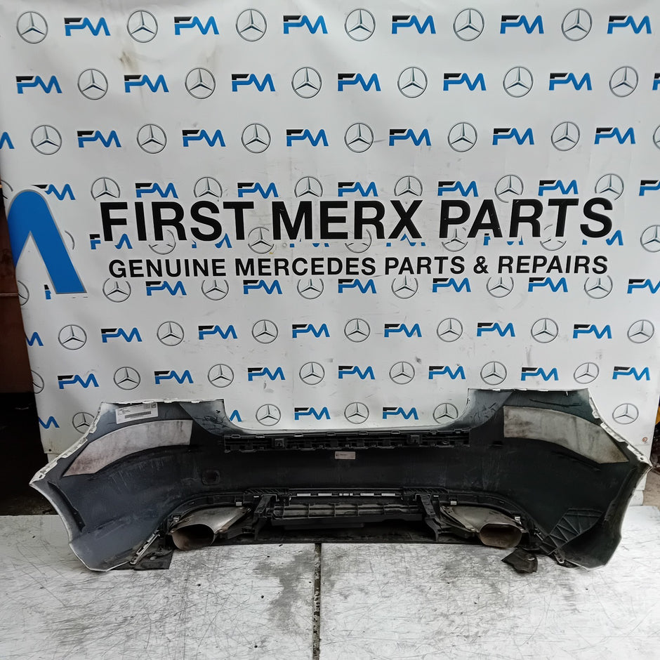MERCEDES BENZ A-CLASS W176 REAR BUMPER 2012-18 A1768853000 WHITE FMX32