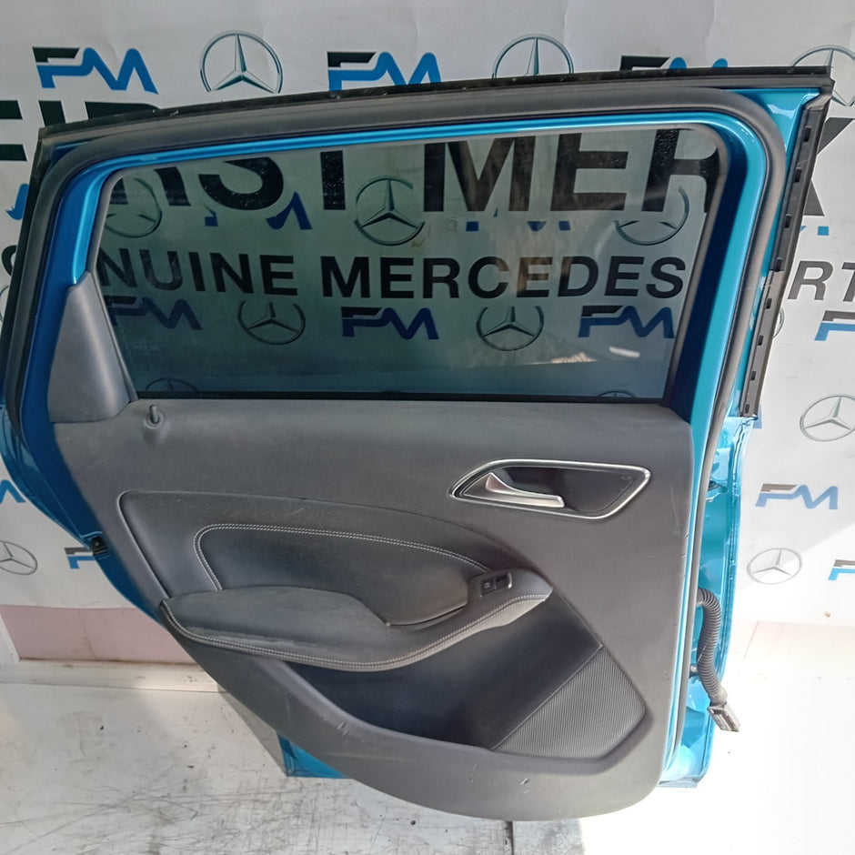 MERCEDES B-CLASS W246 PASSENGER REAR DOOR NSR BLUE 2012-19 COMPLETE FMD224