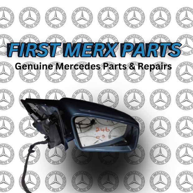 Mercedes B Class W246 2012 - 2018 OS Driver Side Mirror A2468101016 BLUE