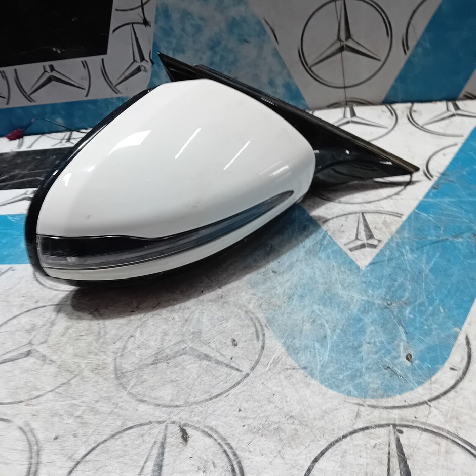 17/23 MERCEDES BENZ E-CLASS W213 AMG DRIVER SIDE WING MIRROR WHITE A2138102800