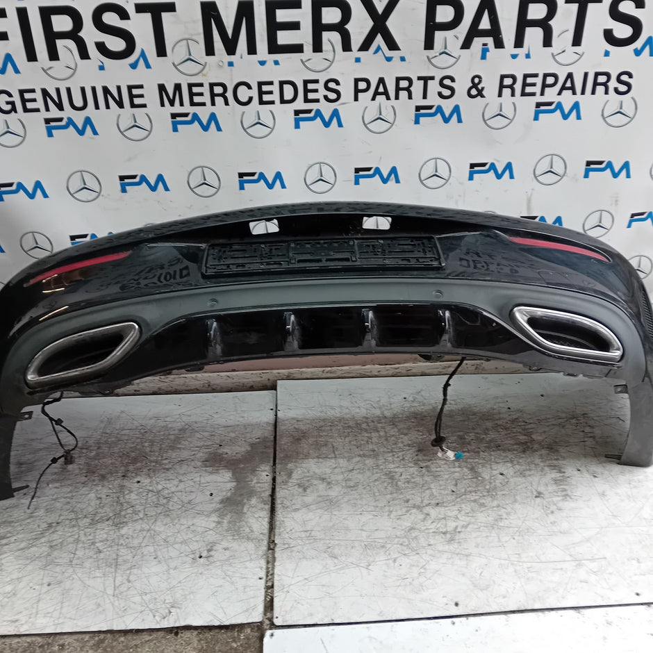 MERCEDES BENZ C-CLASS W205 COUPE REAR BUMPER 2015 BLACK FMX57