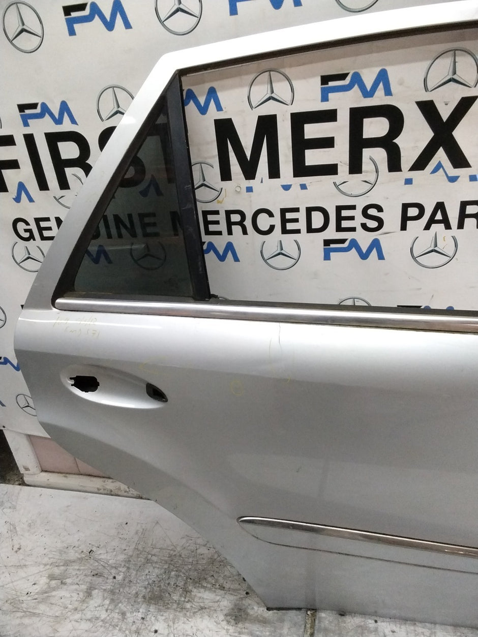 MERCEDES M-CLASS W164  DRIVER REAR DOOR OSR SILVER 2005-11 FMD571