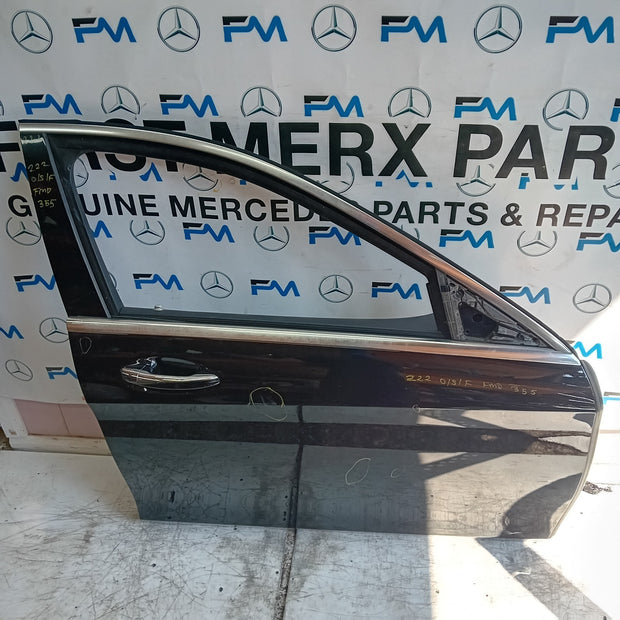 MERCEDES S-CLASS W222 SLN DRIVER FRONT DOOR OSF BLACK 2014 ON COMPLETE FMD355