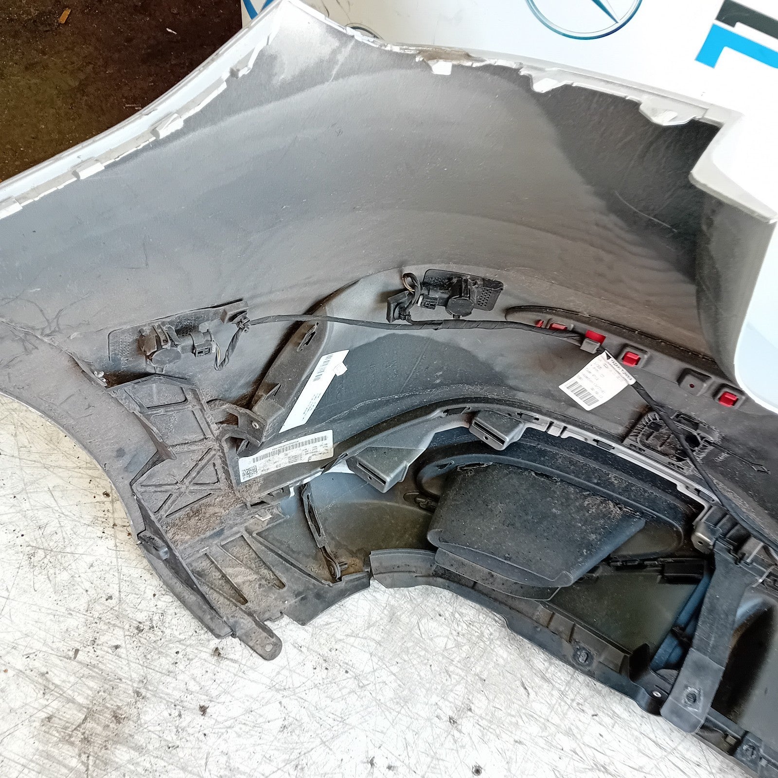 MERCEDES BENZ A-CLASS W177 REAR BUMPER A1778804801 2018 GREY COMPLETE FMX158