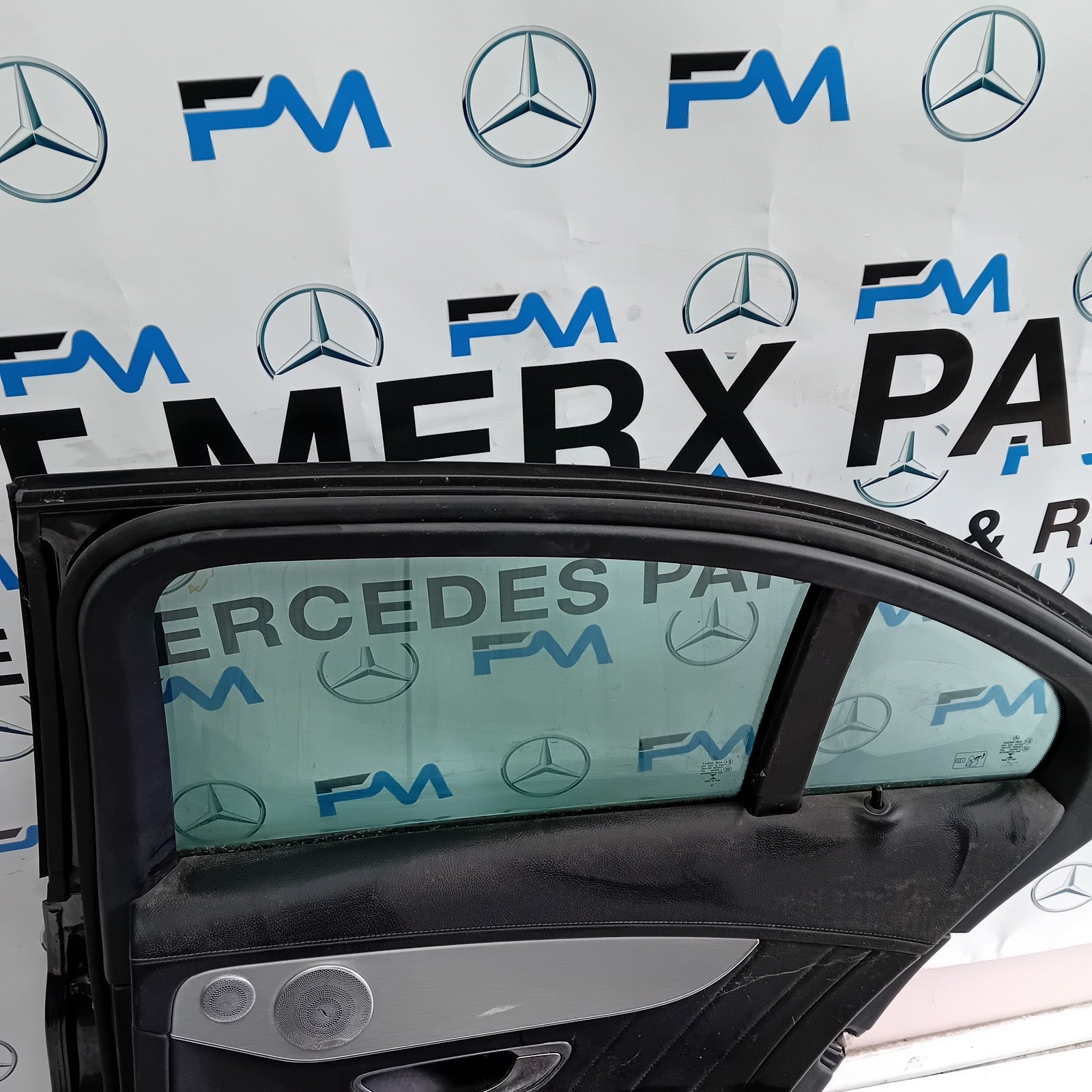 MERCEDES BENZ C-CLASS W205 DRIVER SIDE REAR DOOR O/S/R  GREY FMD131