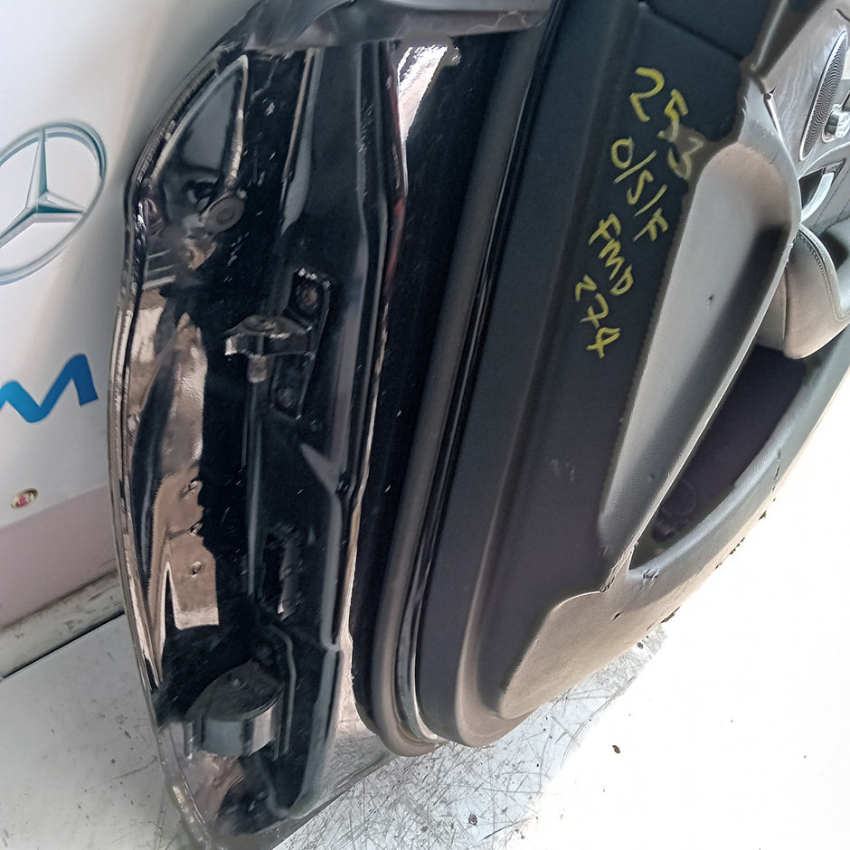 MERCEDES BENZ GLC X253 SLN DRIVER FRONT DOOR OSF 2016 ON BLACK COMPLETE FMD274