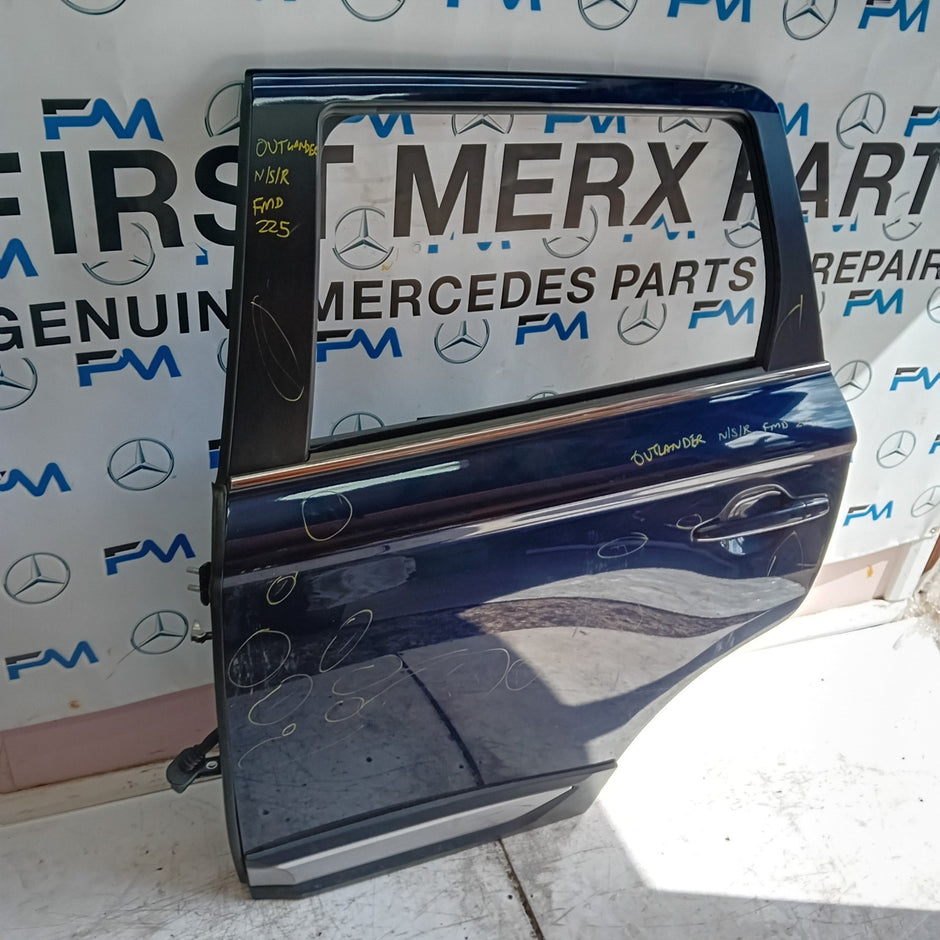 MITSUBISHI OUTLANDER MK3 PASSENGER REAR DOOR NSR BLUE 20123 COMPLETE FMD225