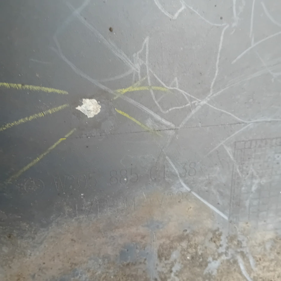 MERCEDES C-CLASS W205 SLN REAR BUMPER 2014 BLACK  A2058850138 COMPLETE FMX43