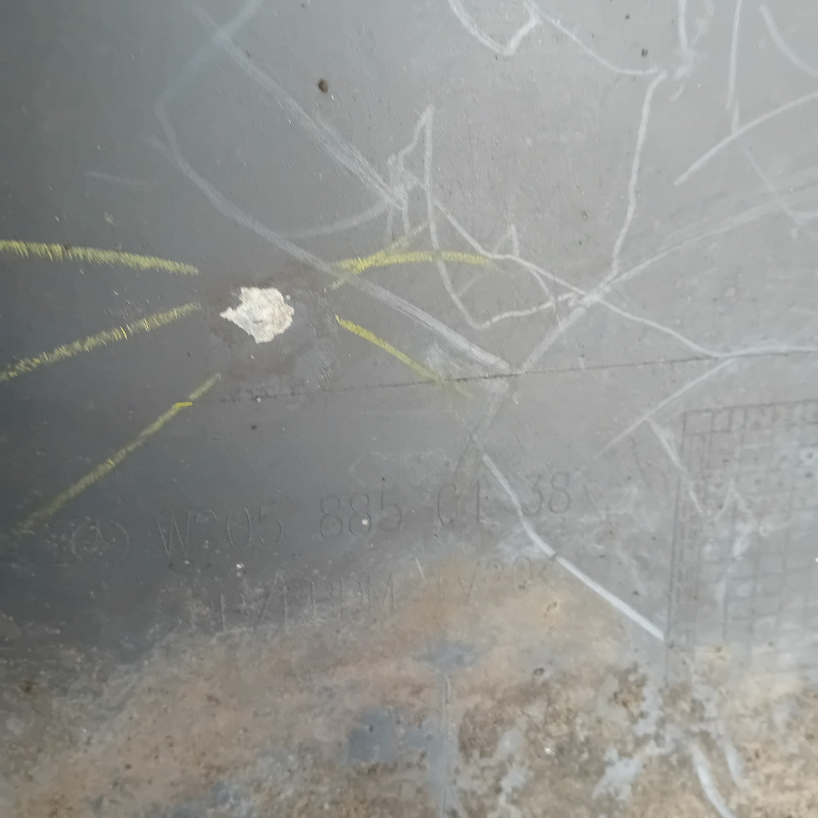 MERCEDES C-CLASS W205 SLN REAR BUMPER 2014 BLACK  A2058850138 COMPLETE FMX43