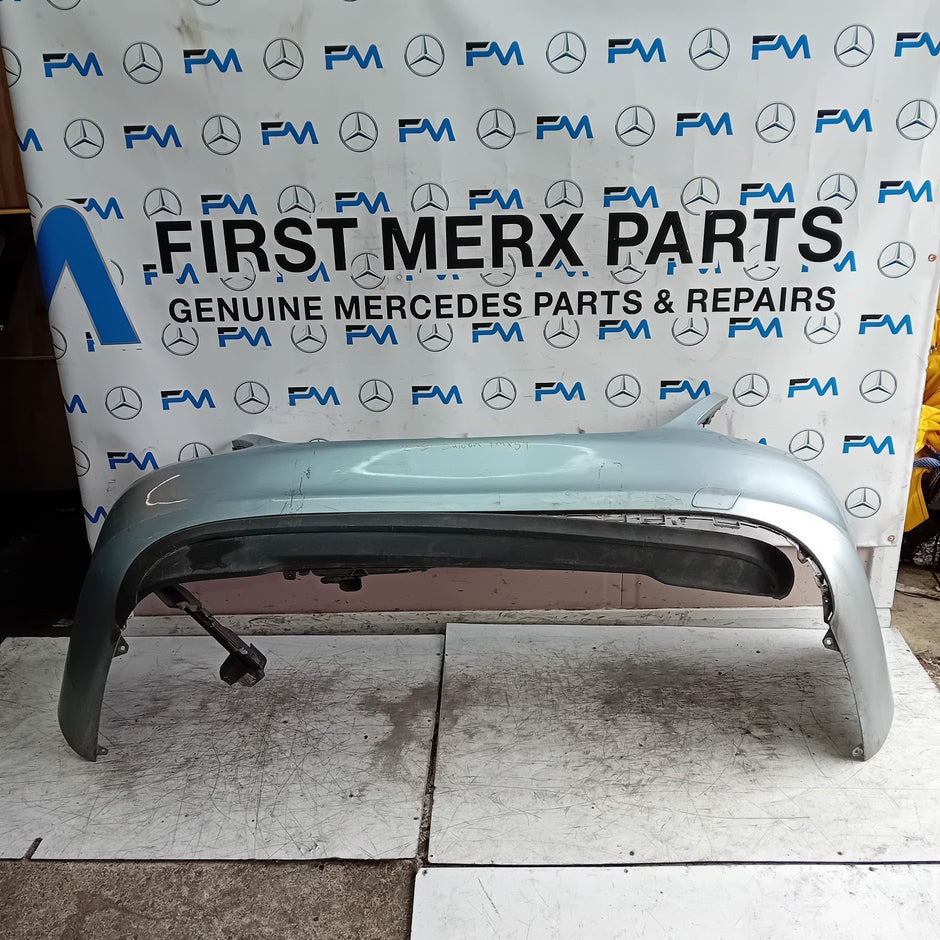 MERCEDES BENZ C-CLASS W205 SALOON REAR BUMPER 2015 SILVER A2058850138 FMX59