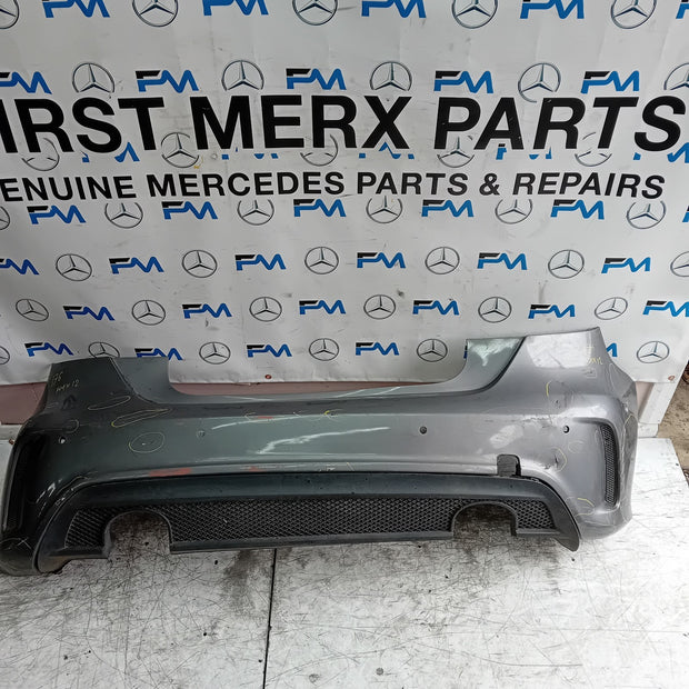 MERCEDES BENZ  A-CLASS W176 REAR BUMPER A1768803400 2012-18 GREY COMPLETE FMX12