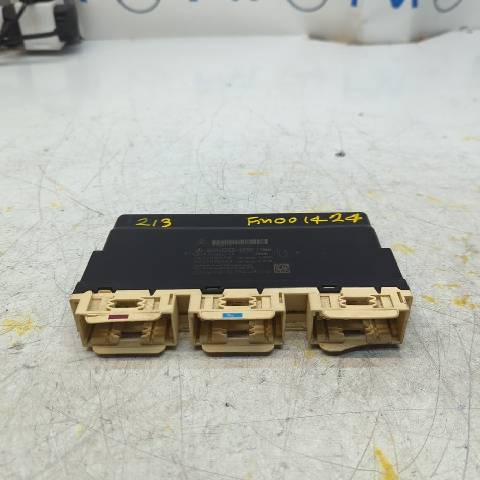 MERCEDES E CLASS W213 FRONT RIGHT SEAT CONTROL MODULE A2139002713 FM001424