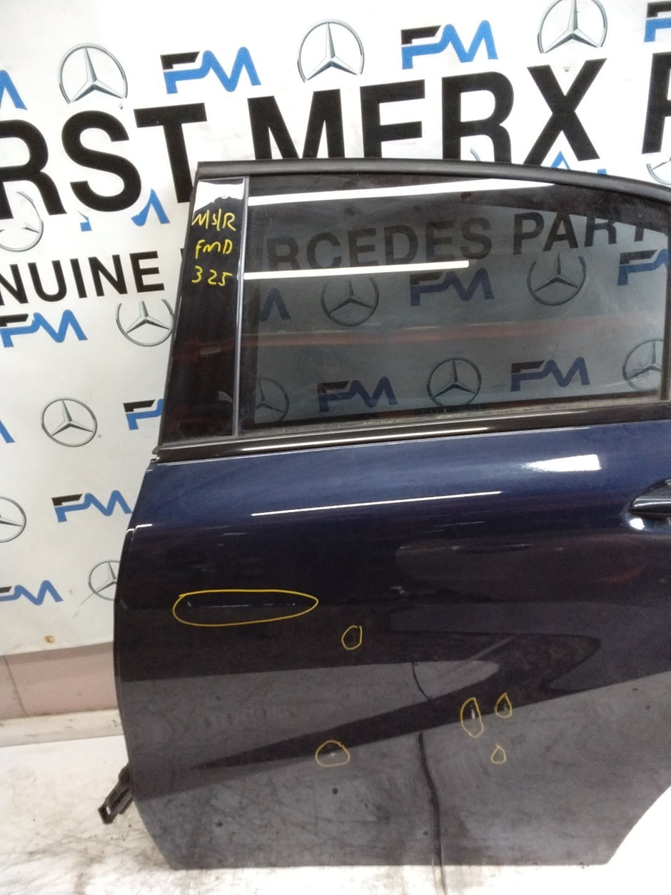 MERCEDES A-CLASS W176 PASSENGER REAR DOOR NSR BLUE 2012-18 COMPLETE FMD325
