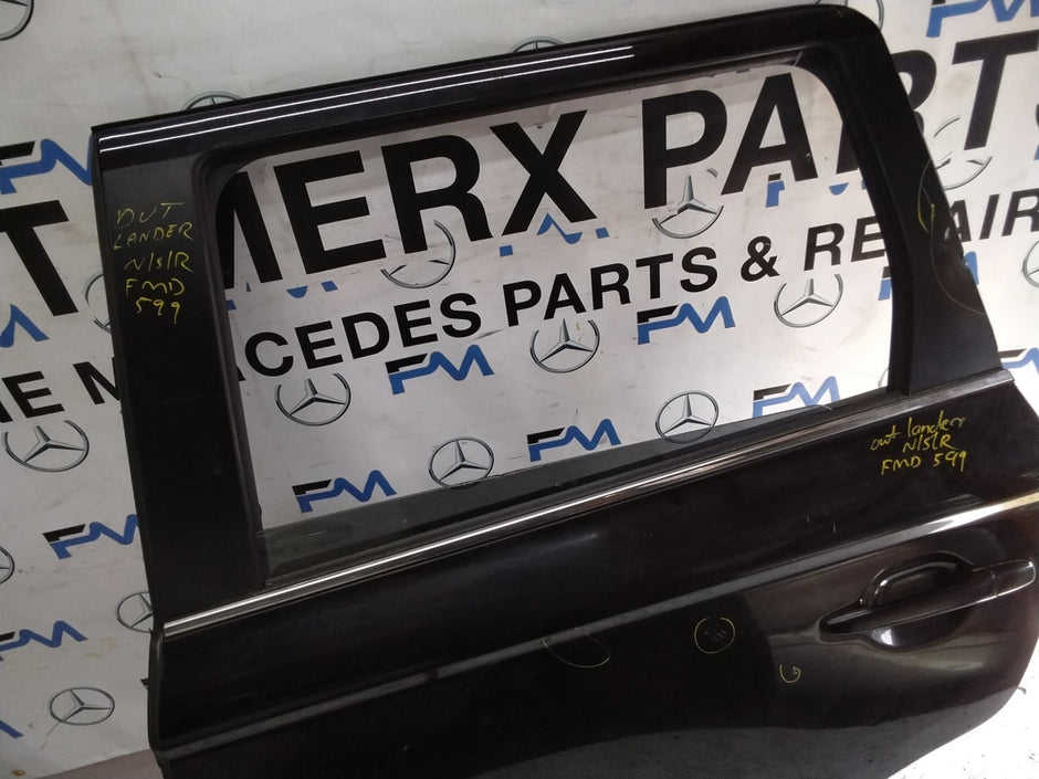 MITSUBISHI OUTLANDER PASSENGER REAR DOOR NSR BLACK   FMD599