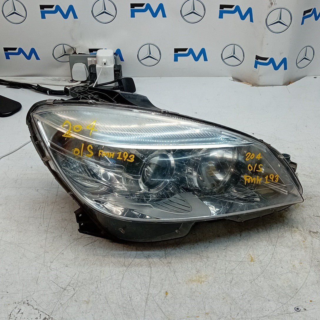 MERCEDES BENZ C-CLASS W204 DRIVER SIDE OS HEADLIGHT 2012 FMH193