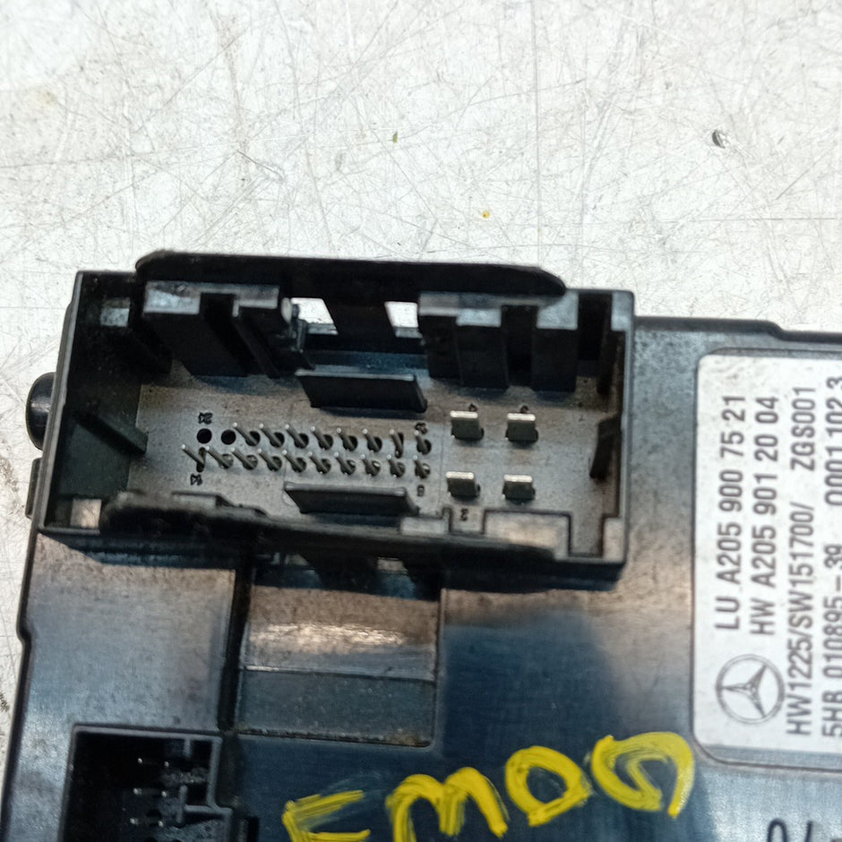 MERCEDES C-CLASS 2014 W205 AIR CONDITIONING CONTROL MODULE A2059007521 FM001257