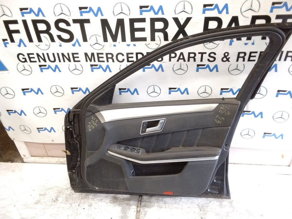 MERCEDES E-CLS W212  DRIVER FRONT DOOR OSF BLACK 2009-16 COMPLETE FMD586