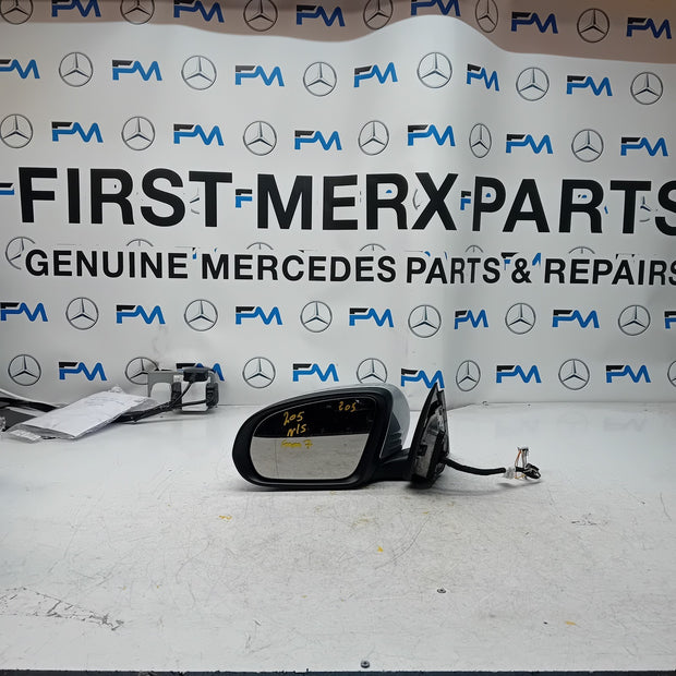MERCEDES C-CLASS 2014 On W205 PASSENGER SIDE WING MIRROR A2058104702 SILVER FMM7