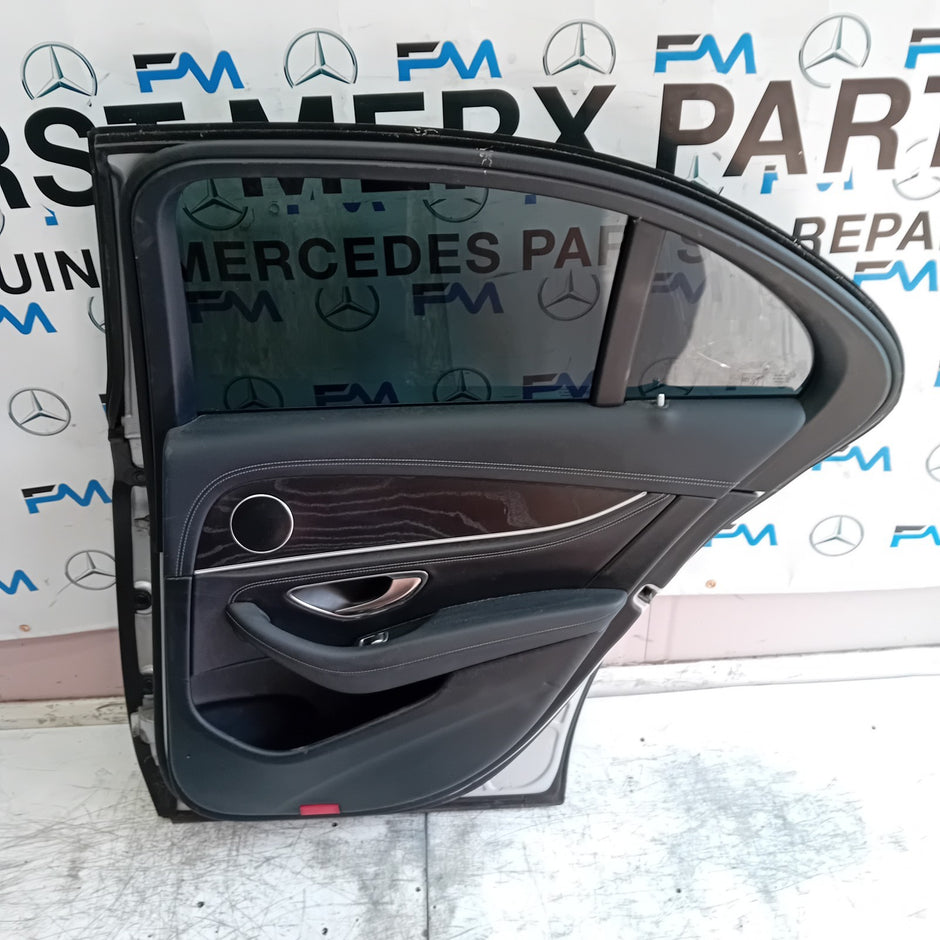 MERCEDES E-CLASS W213 SLN DRIVER REAR DOOR OSR SILVER 2016 ON COMPLETE FMD477