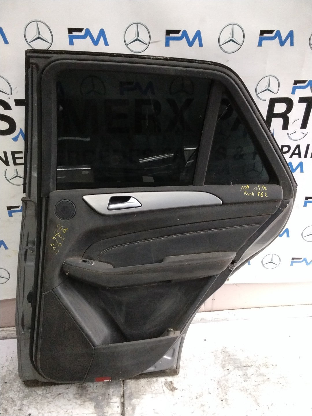 MERCEDES GLE W166  DRIVER REAR DOOR OSR GREY 2015- 2019 COMPLETE FMD562