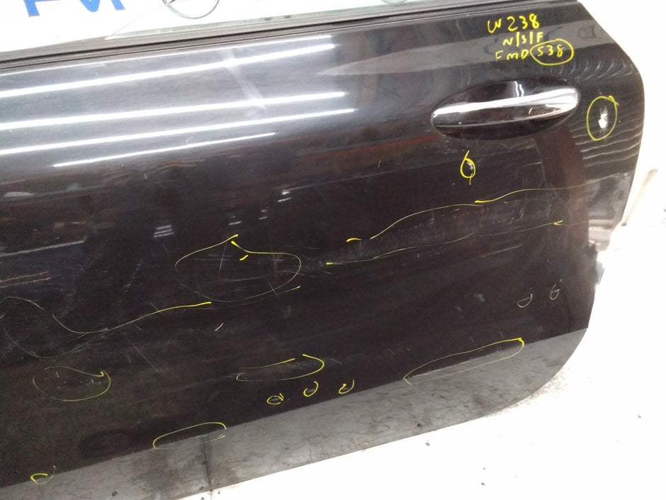 MERCEDES E-CLASS W238  PASSENGER FRONT DOOR NSF BLACK 2017 ONWARDS COMPLT FMD538