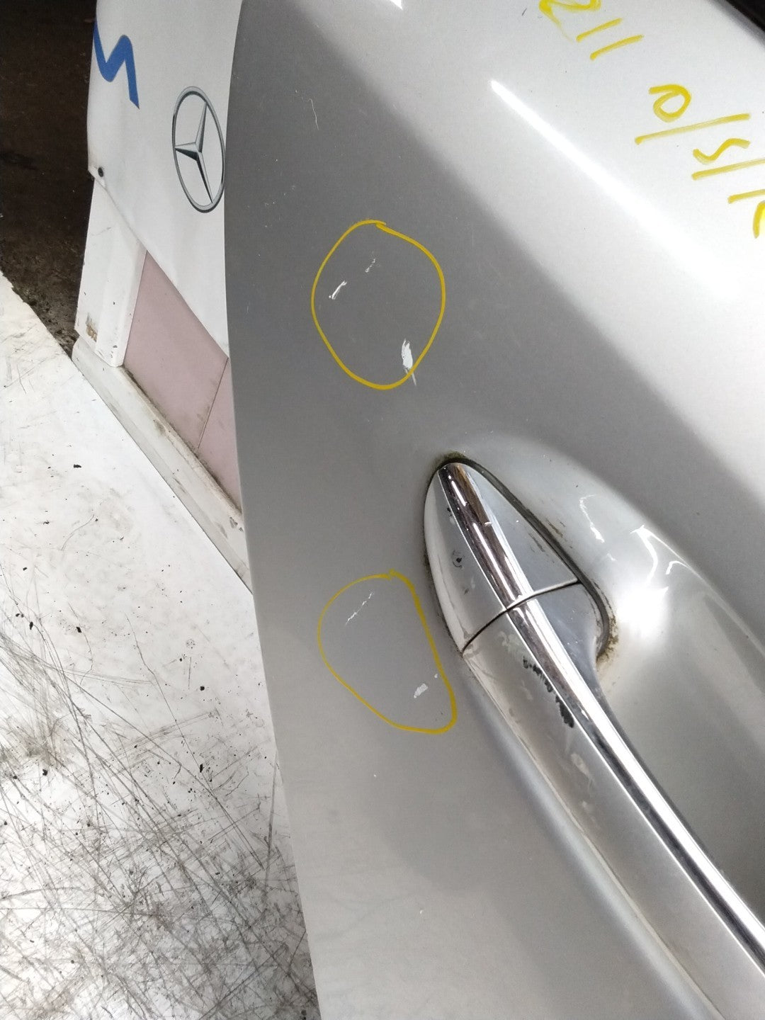 MERCEDES E-CLASS W211 SLN DRIVER REAR DOOR OSR SILVER 2003-09 COMPLETE FMD338