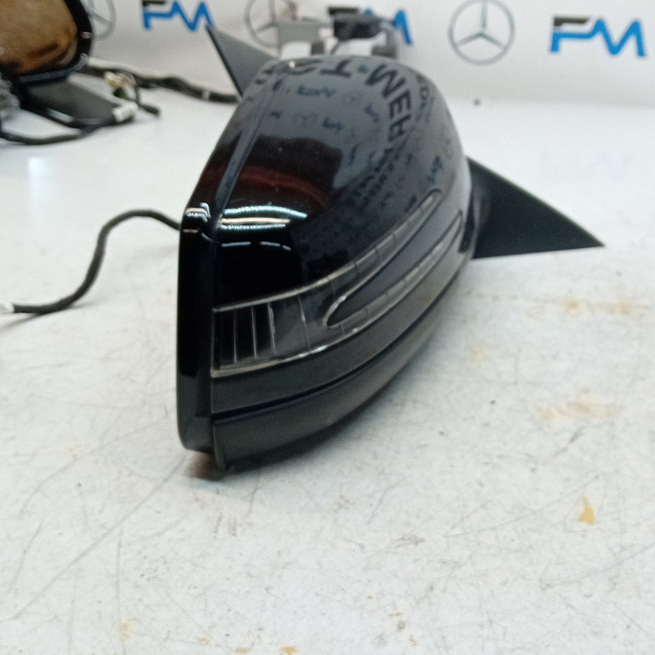 MERCEDES CLA W117 DRIVER SIDE WING MIRROR BLACK A1178102019 PL 2013-19 FMM50