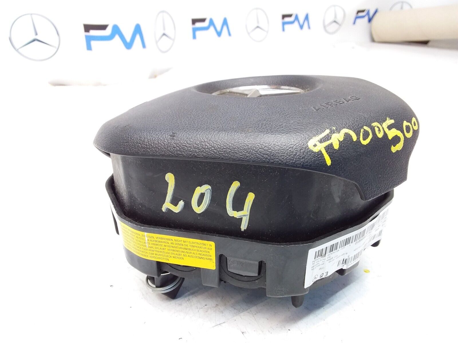 MERCEDES E-CLASS W204 STEERING WHEEL AIRBAG 308190359162-AD FM00500