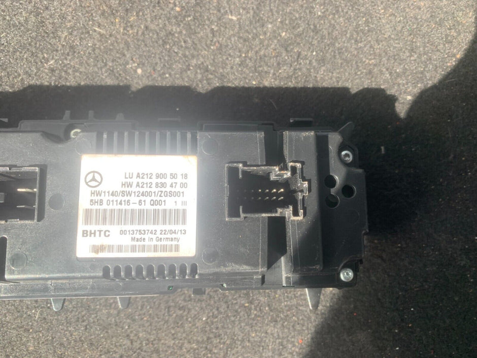 MERCEDES BENZ E CLASS 212 SERIES 2009-2016 HEATER/AC CONTROLLER AUTOMATIC