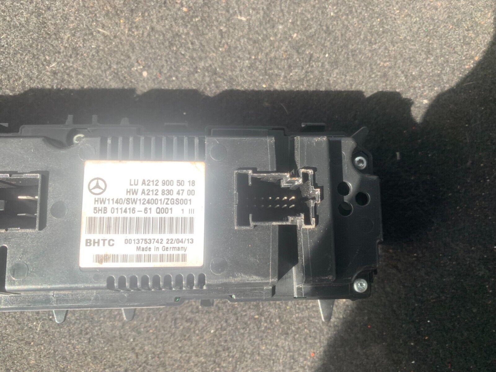 MERCEDES BENZ E CLASS 212 SERIES 2009-2016 HEATER/AC CONTROLLER AUTOMATIC