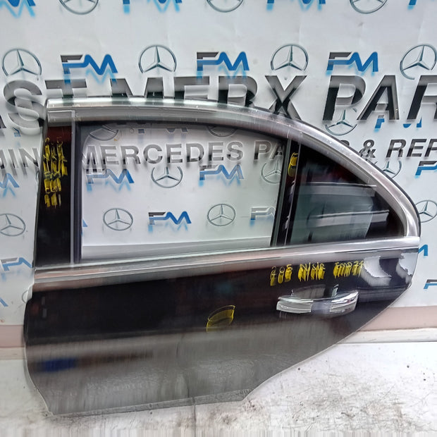MERCEDES C-CLASS W205 SLN PASSENGER REAR DOOR NSR BLACK 2014 ON COMPLETE FMD241