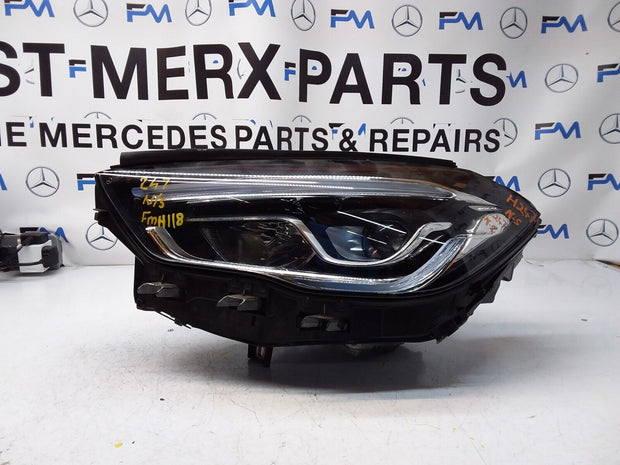 20 MERCEDES B-CLASS W247 HEADLIGHT PASSENGER SIDE NS A2479066501 FMH118 LED HIGH