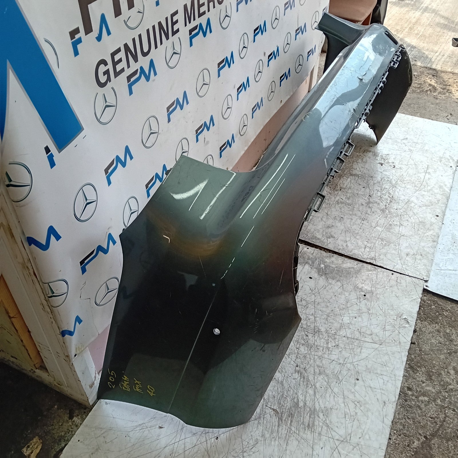 MERCEDES C-CLASS S205 EST REAR BUMPER 2014 GREY  A2058853838 COMPLETE FMX40