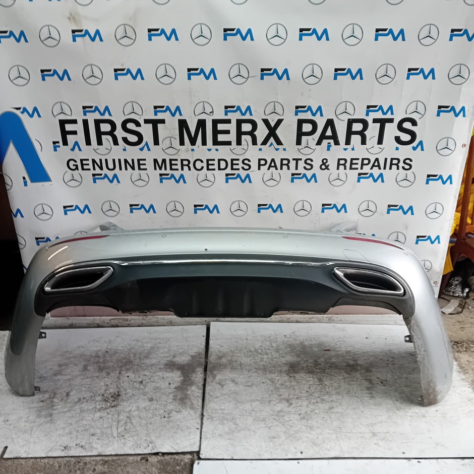 MERCEDES BENZ E-CLASS W213 SALOON REAR BUMPER SILVER 2016 A2138850025 FMX73
