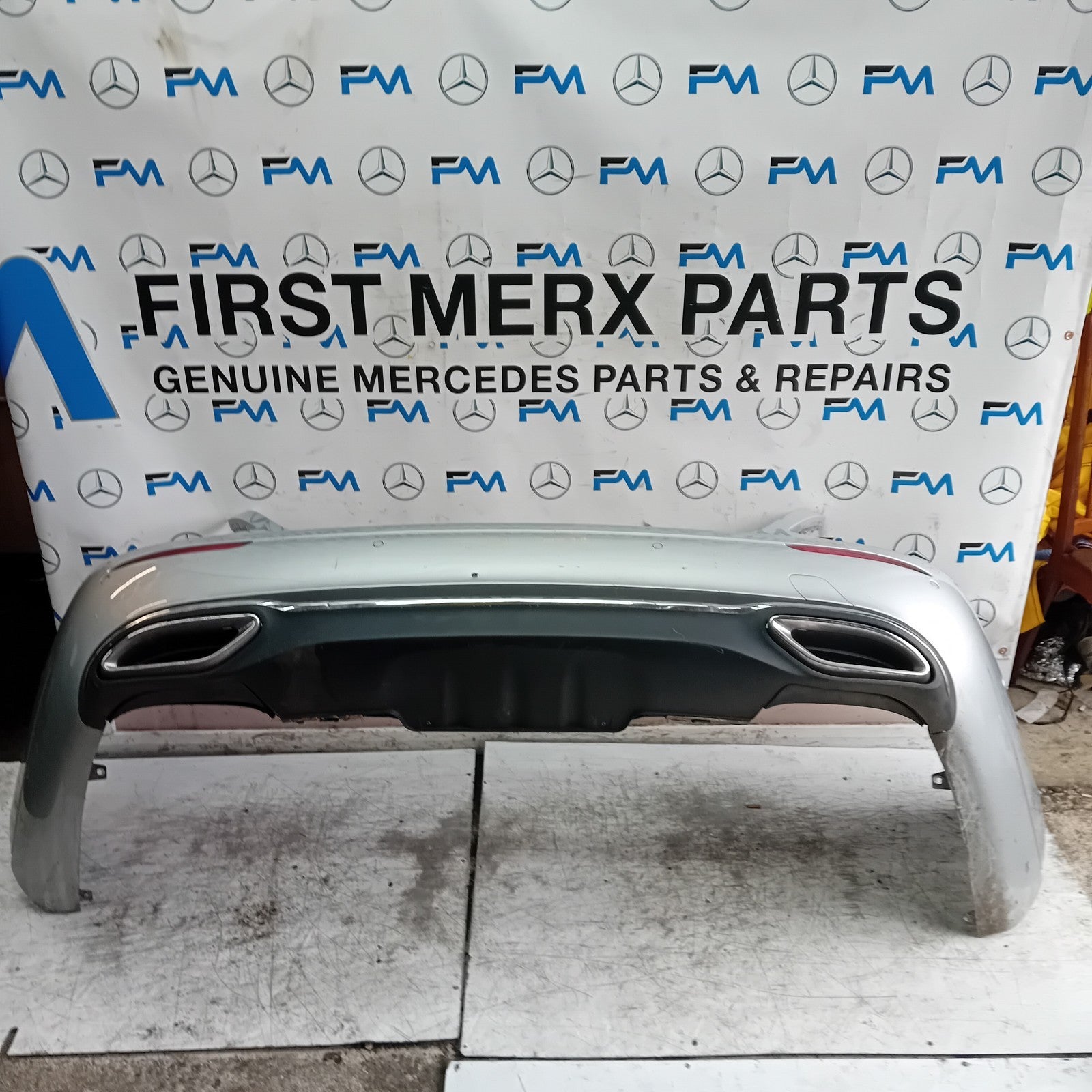 MERCEDES BENZ E-CLASS W213 SALOON REAR BUMPER SILVER 2016 A2138850025 FMX73