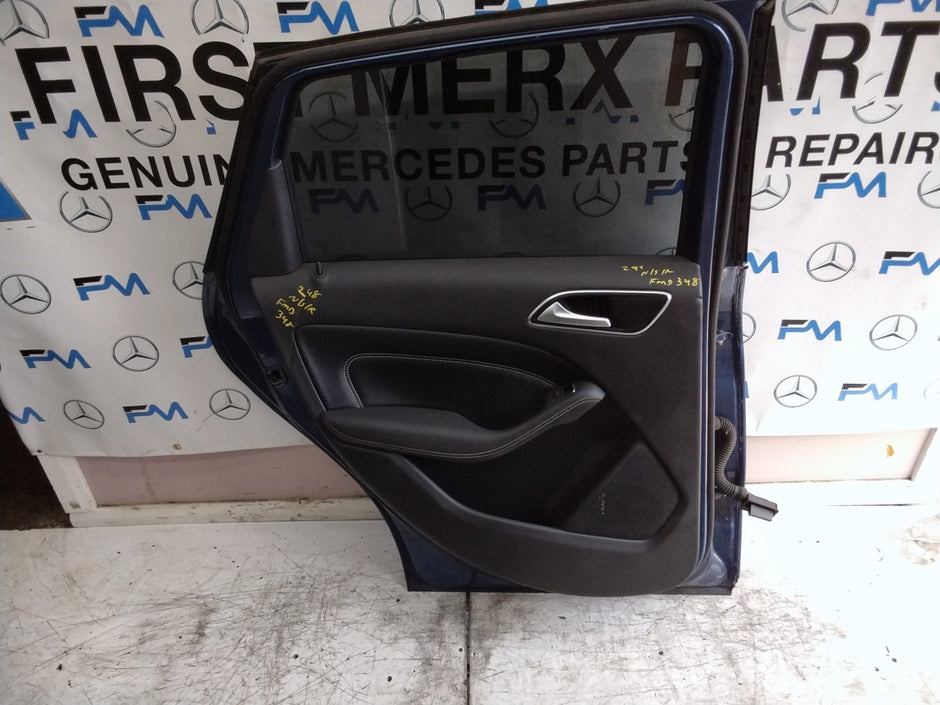 MERCEDES B-CLASS W246 PASSENGER REAR DOOR NSR BLUE 2012-19 COMPLETE FMD348