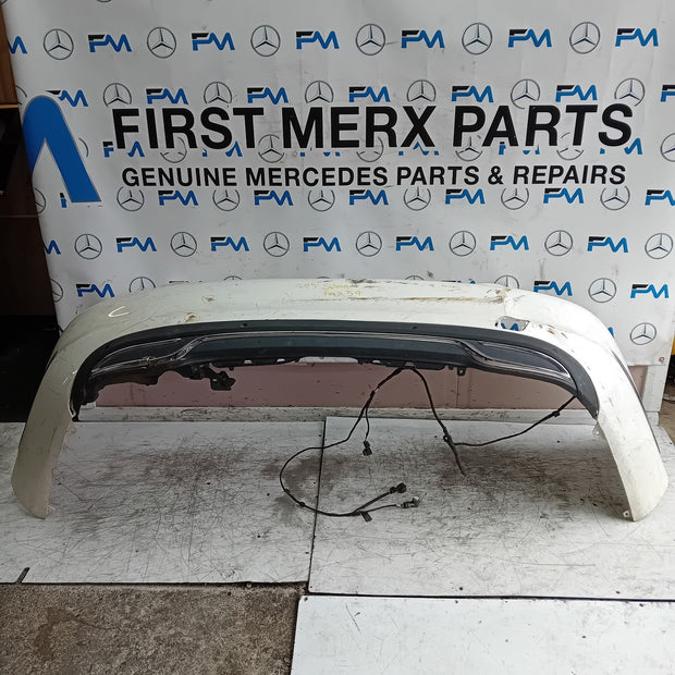 MERCEDES BENZ C-CLASS W205 SLN REAR BUMPER 2015 WHITE A2058850138 FMX54