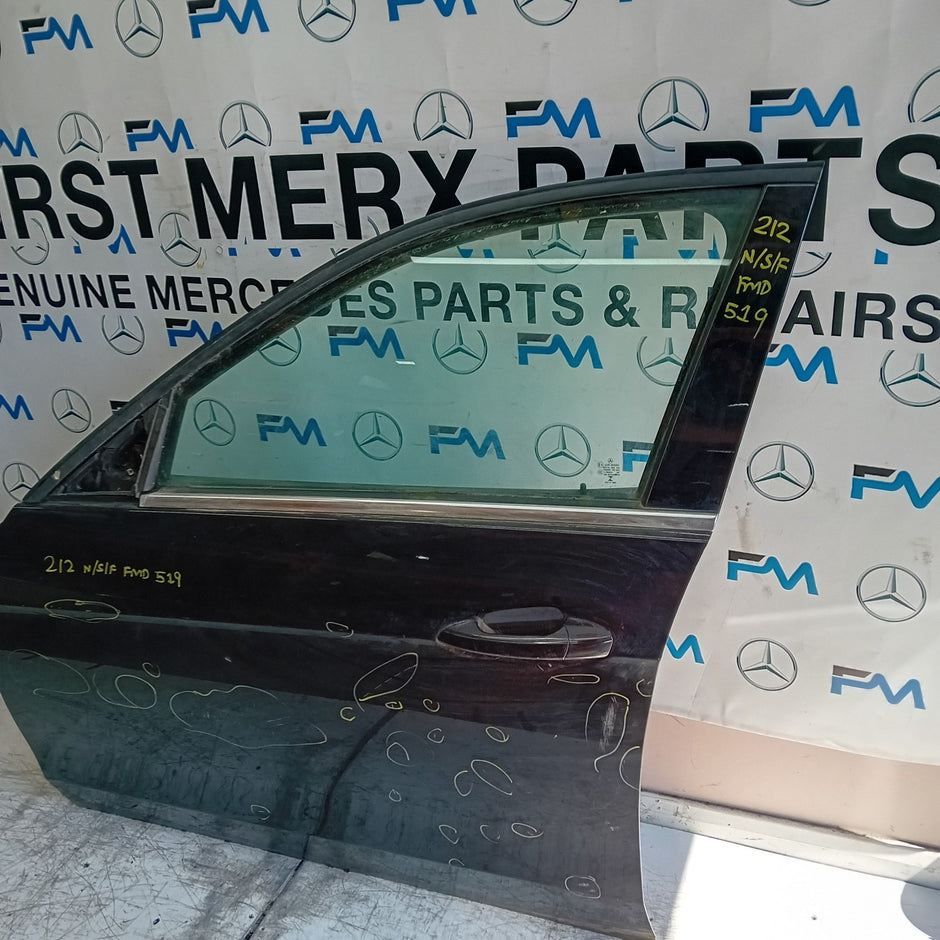 MERCEDES E-CLASS W212 PASSENGER FRONT DOOR NSF 2015 COMPLETE BLUE FMD519