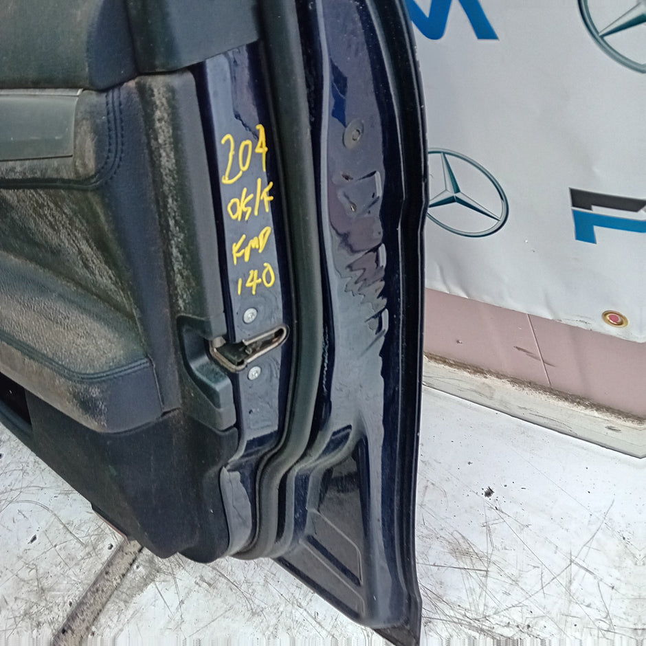MERCEDES BENZ C-CLASS W204 DRIVER SIDE FRONT DOOR O/S/F BLUE COMPLETE FMD140