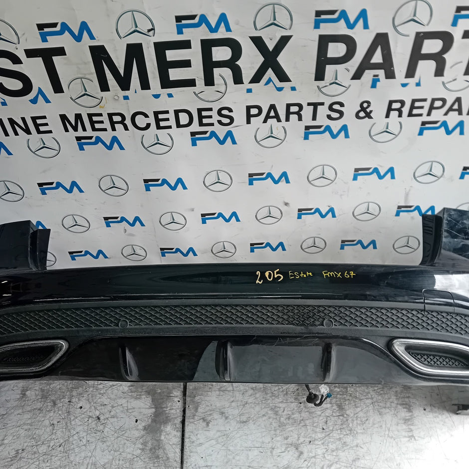 MERCEDES  C-CLASS S205 ESTATE REAR BUMPER 2014 BLACK COMPLETE A2058856538 FMX67