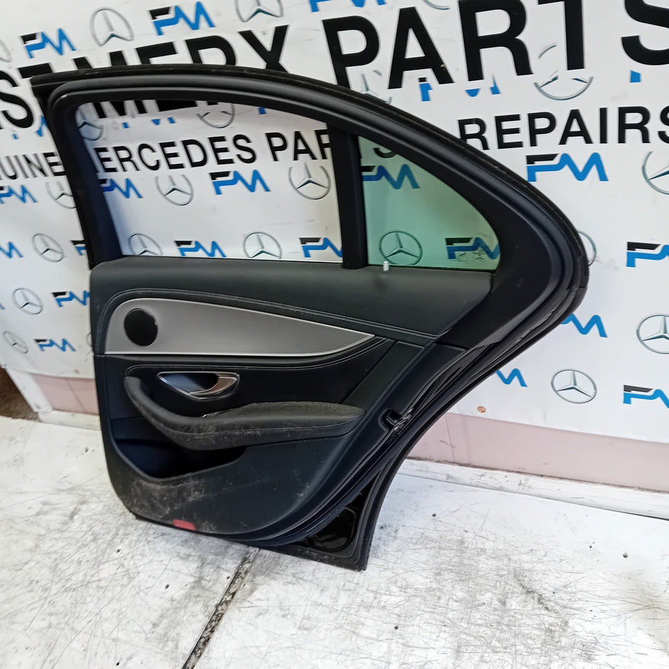 MERCEDES E-CLASS W213 SLN DRIVER REAR DOOR OSR BLACK 2016 ON COMPLETE FMD369