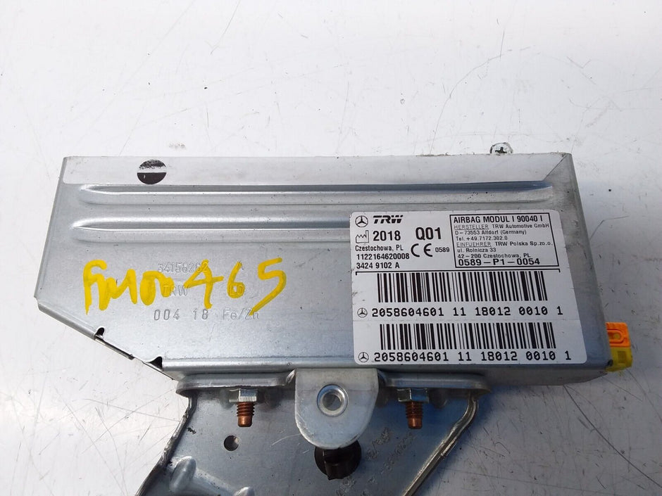 MERCEDES  C-CLASS W205 DRIVER REAR SIDE  AIRBAG MODULE A2058604601 FM00465